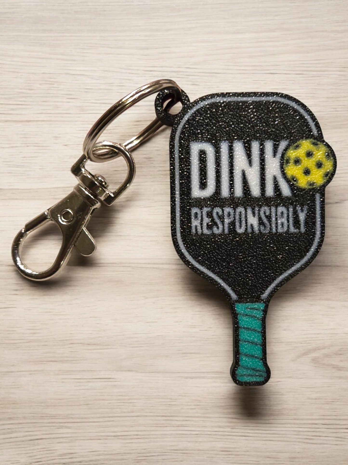 Pickle Ball Paddle Keychain