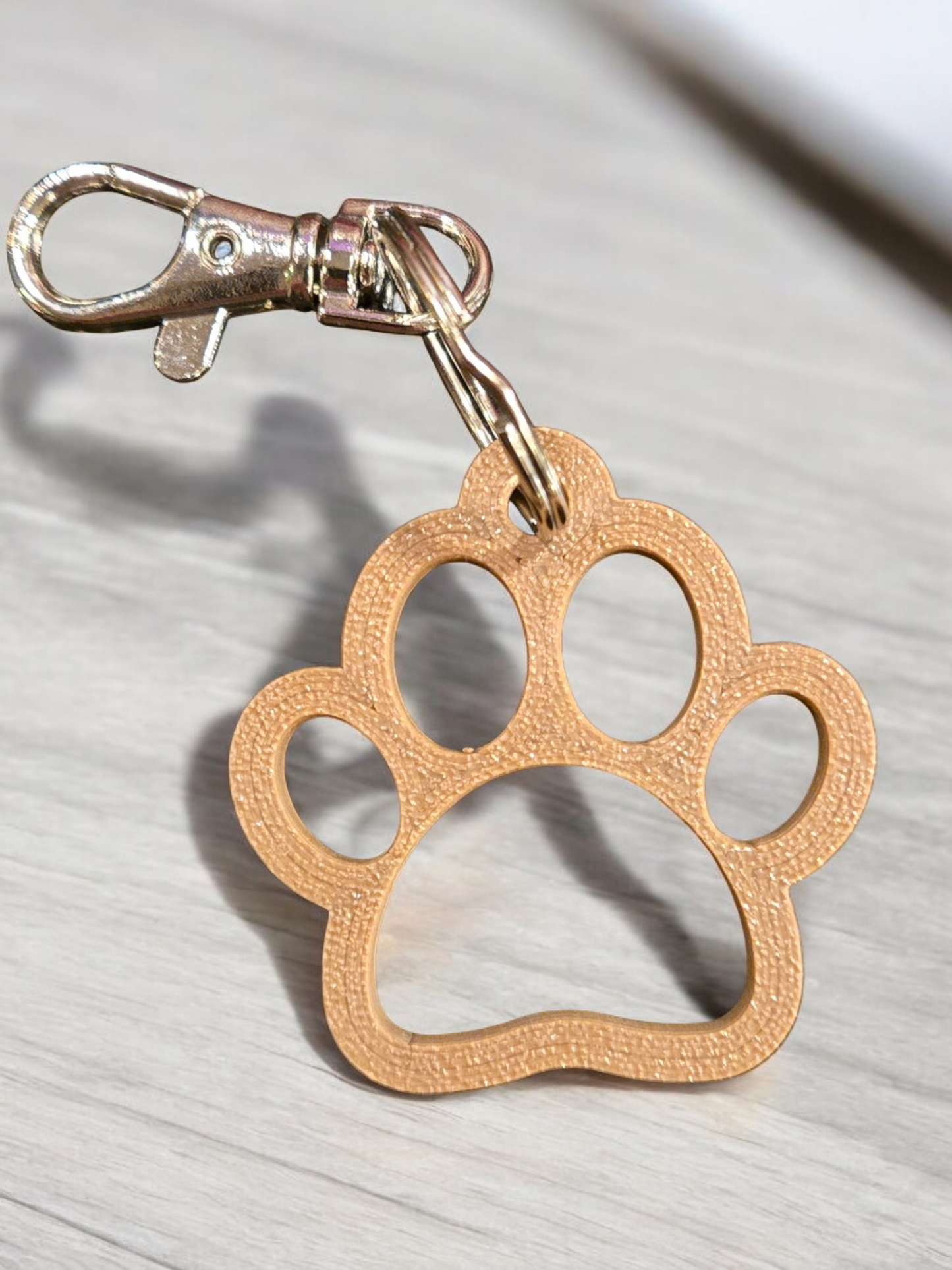 Dog Paw Print Keychain
