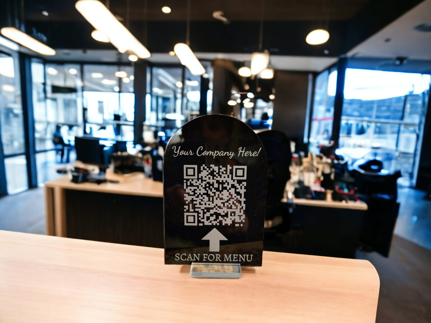 Custom Engraved Black Acrylic Sign