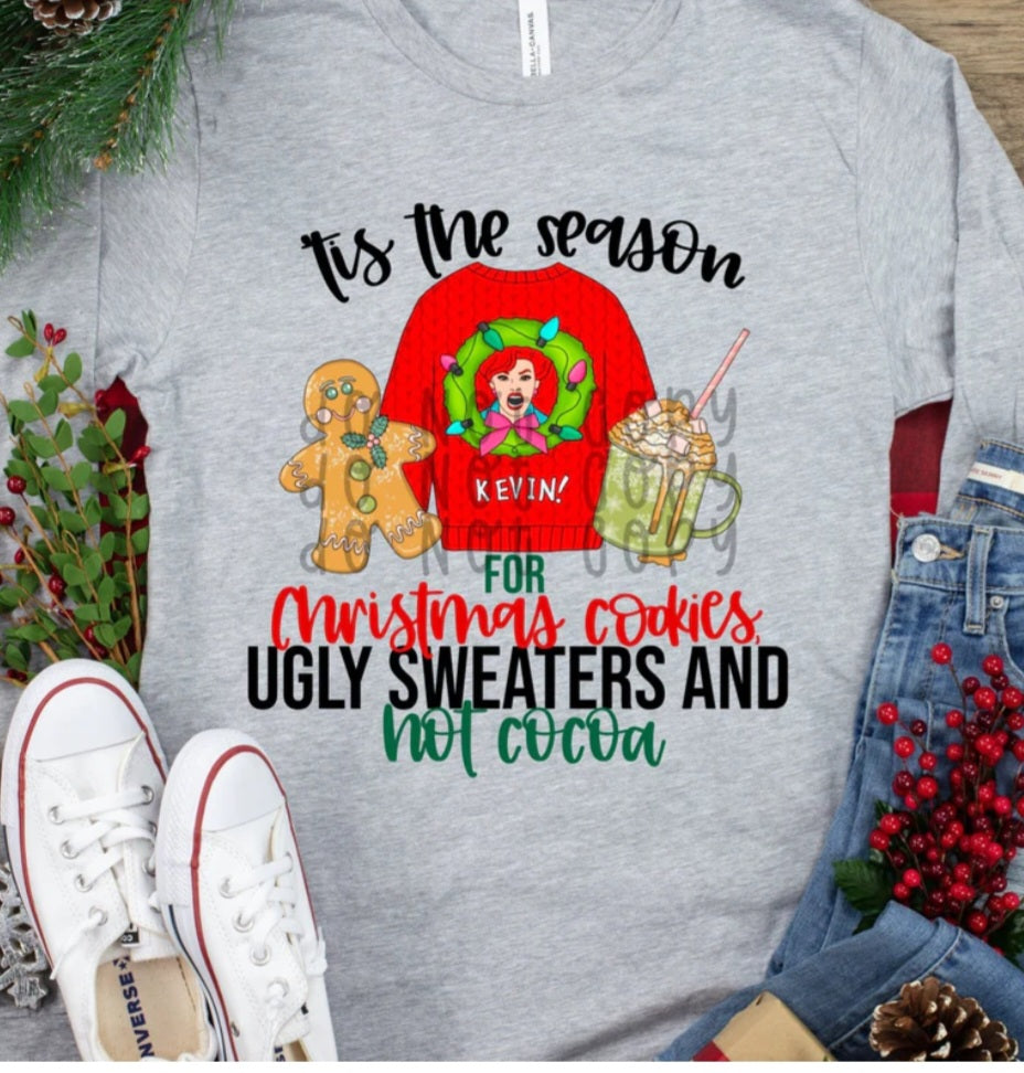 TIS THE SEASON COOKIES, SWEATERS, AND COCOA DESIGN