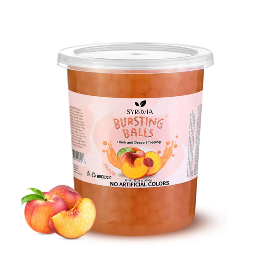 2 LB Peach Flavored Popping Boba
