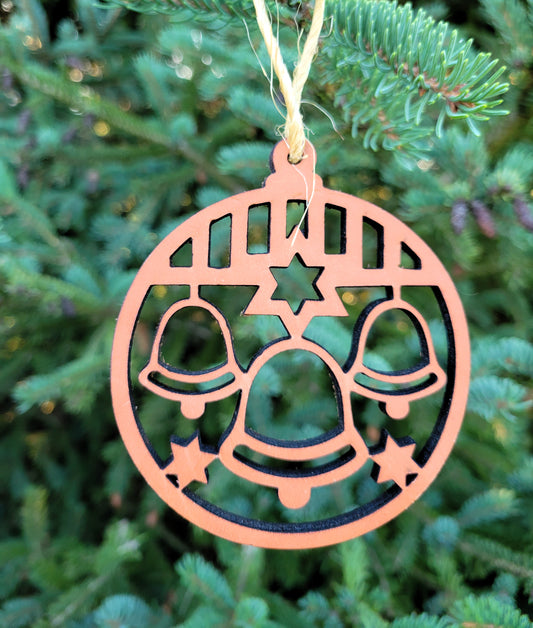 Moo-velous Bell Themed Christmas Ornaments