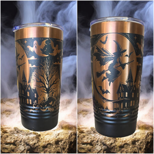 20oz Halloween Tumbler Copper (Full Wrap)