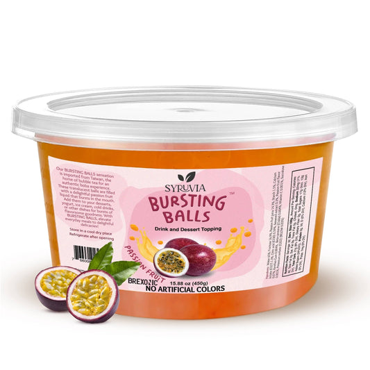1 LB Passion Fruit Flavored Popping Boba