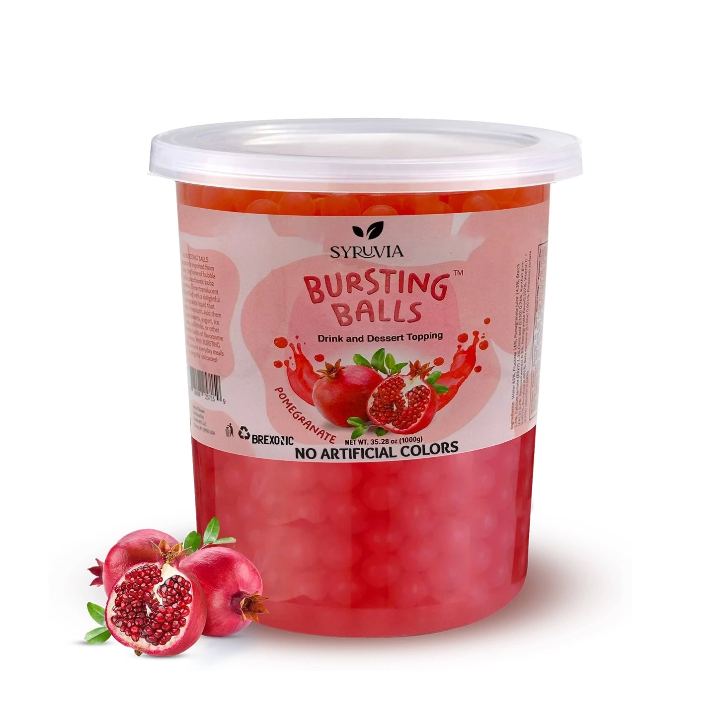 2 LB Pomegranate Flavored Popping Boba
