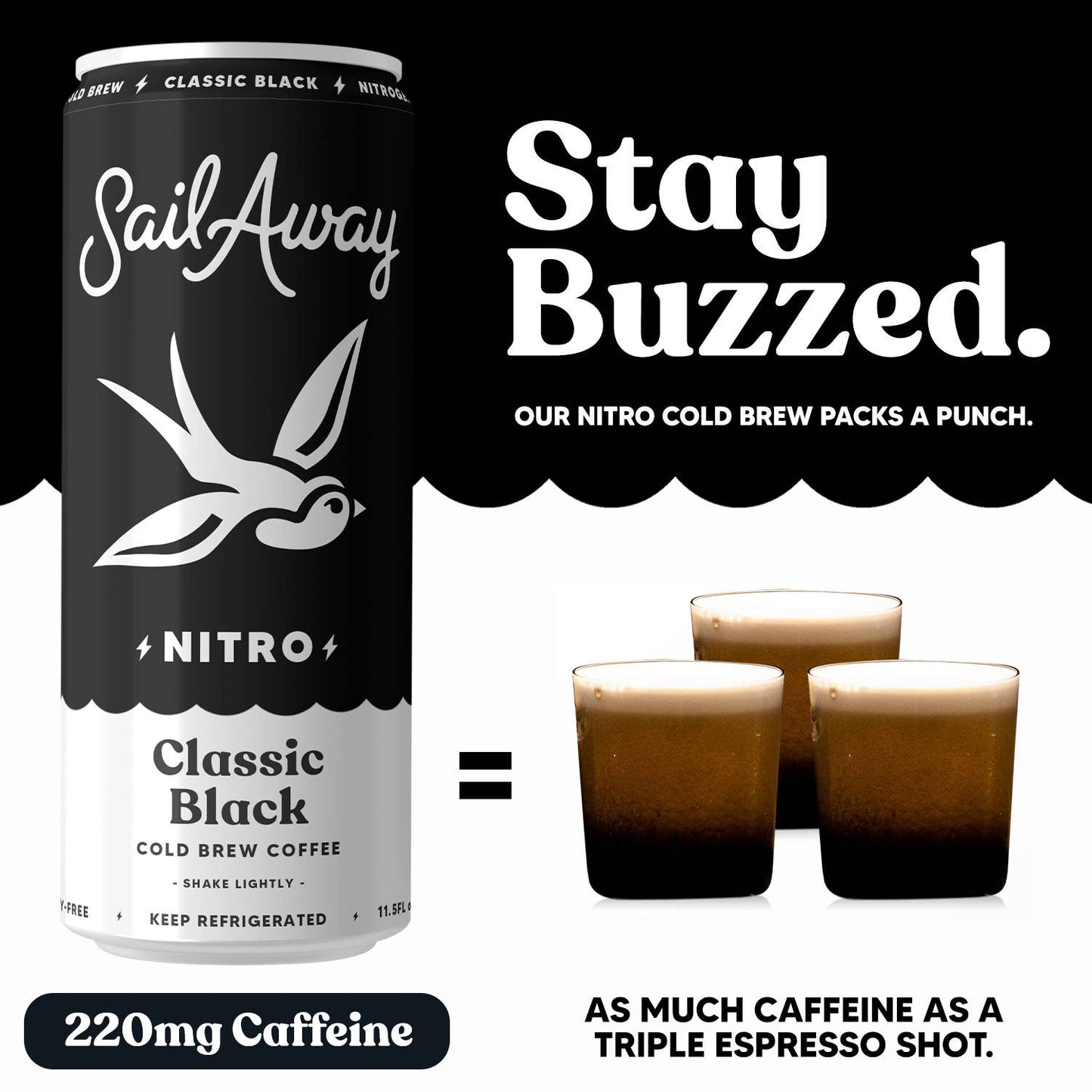 Cold Brew Coffee -Classic Black 4-Pack