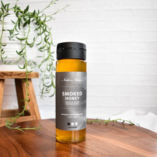 Smoked Honey, Plastic Squeeze Bottle 12oz