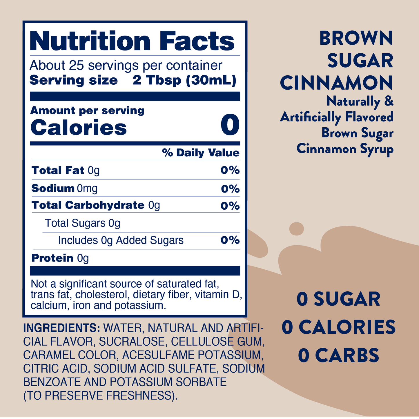 Sugar Free Brown Sugar Cinnamon Syrup