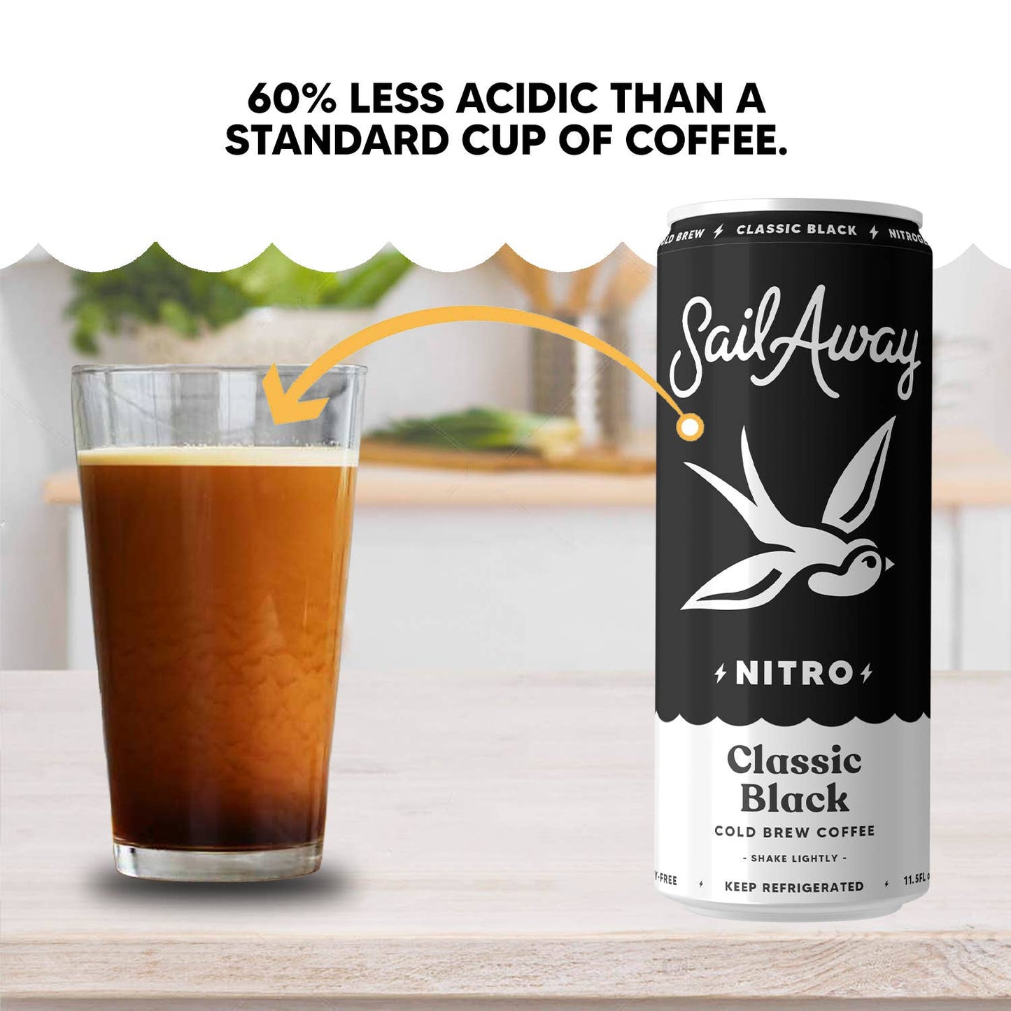 Cold Brew Coffee -Classic Black 4-Pack
