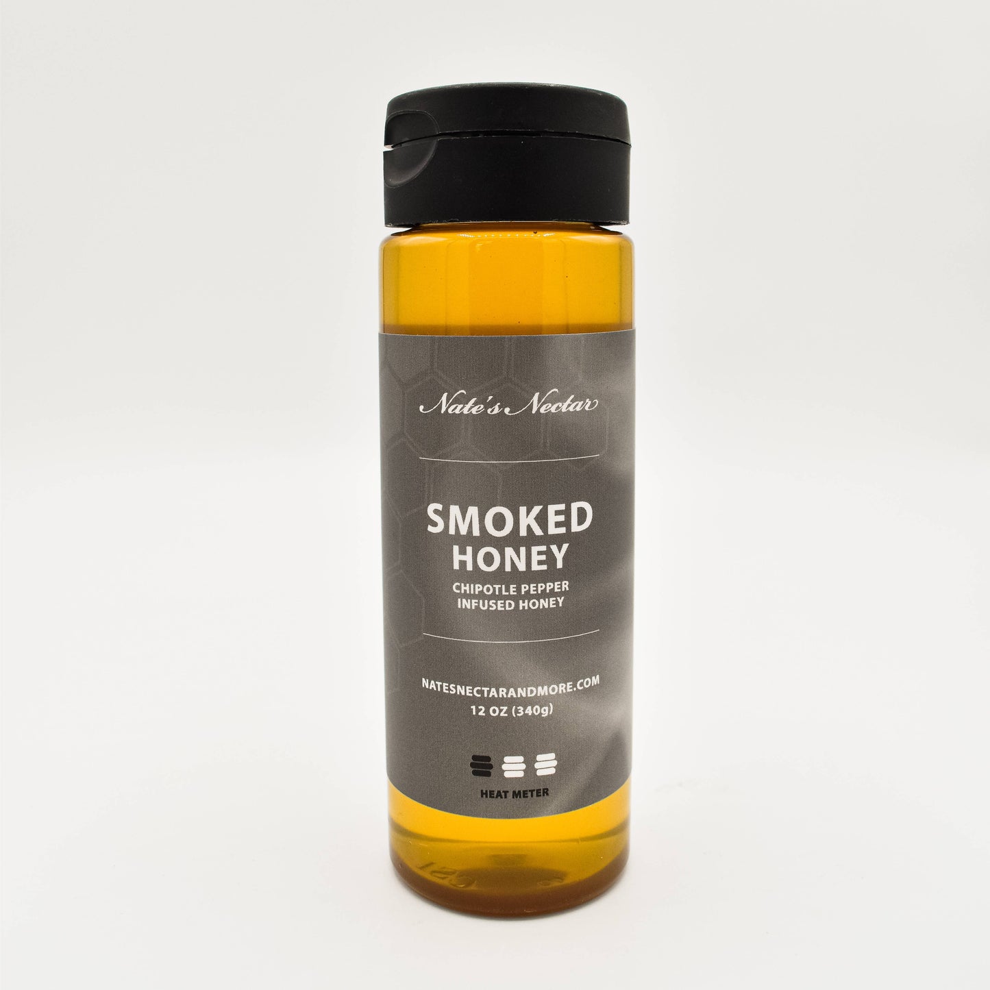 Smoked Honey, Plastic Squeeze Bottle 12oz