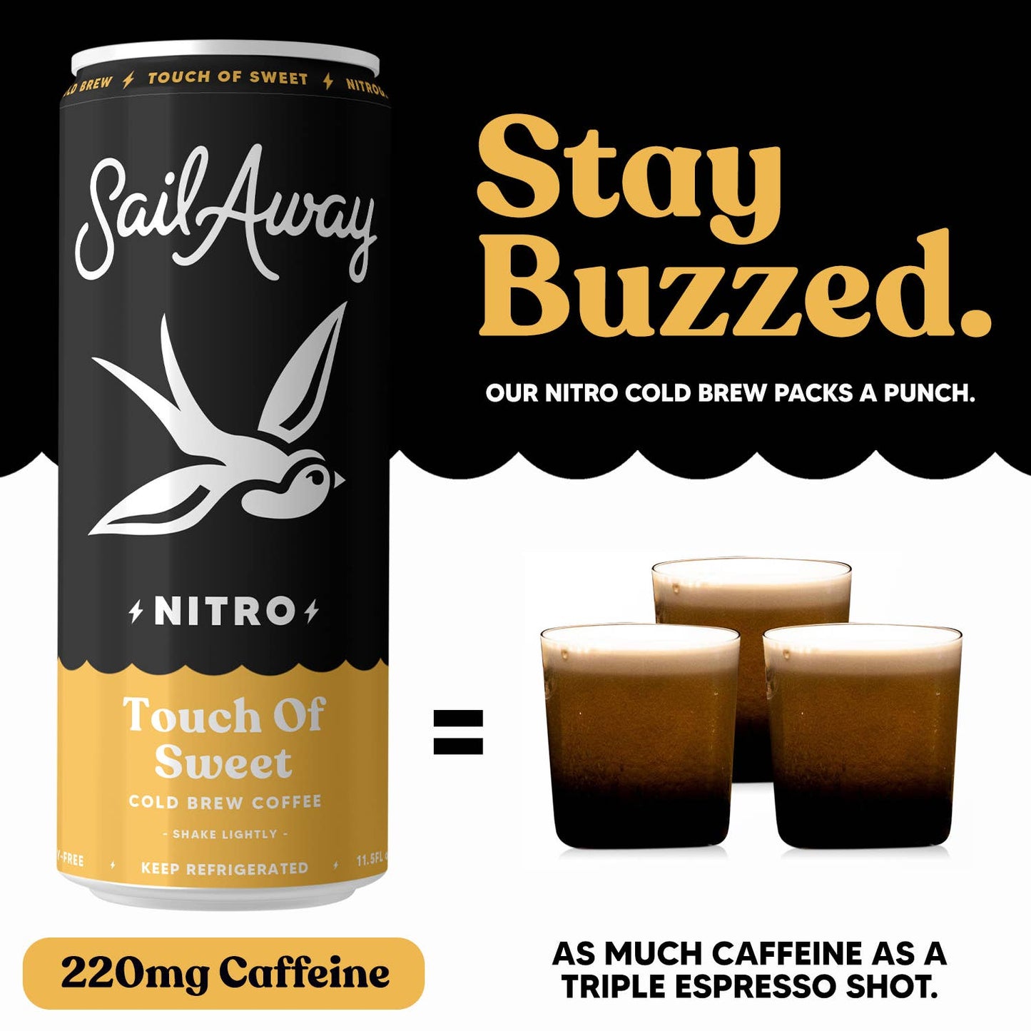Cold Brew Coffee - Touch of Sweet 4-Pack