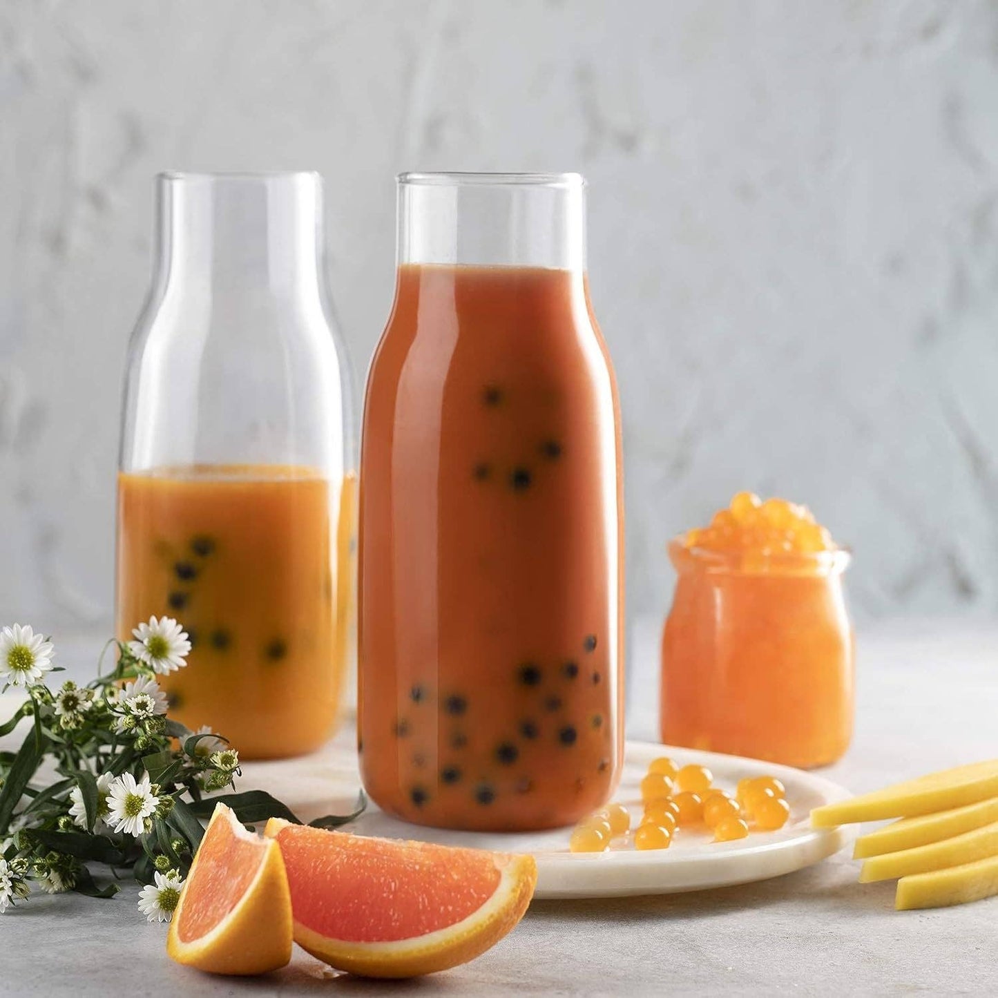 1 LB Mango Flavored Popping Boba