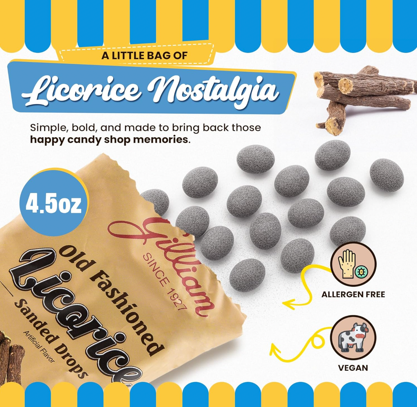 Gilliam Licorice Drops 4.5oz