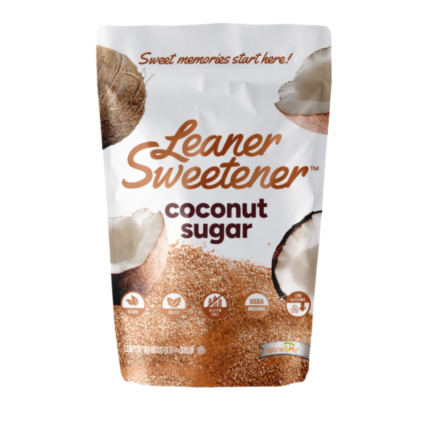 Leaner Sweetener Coconut Sugar -  1 LB Pouch