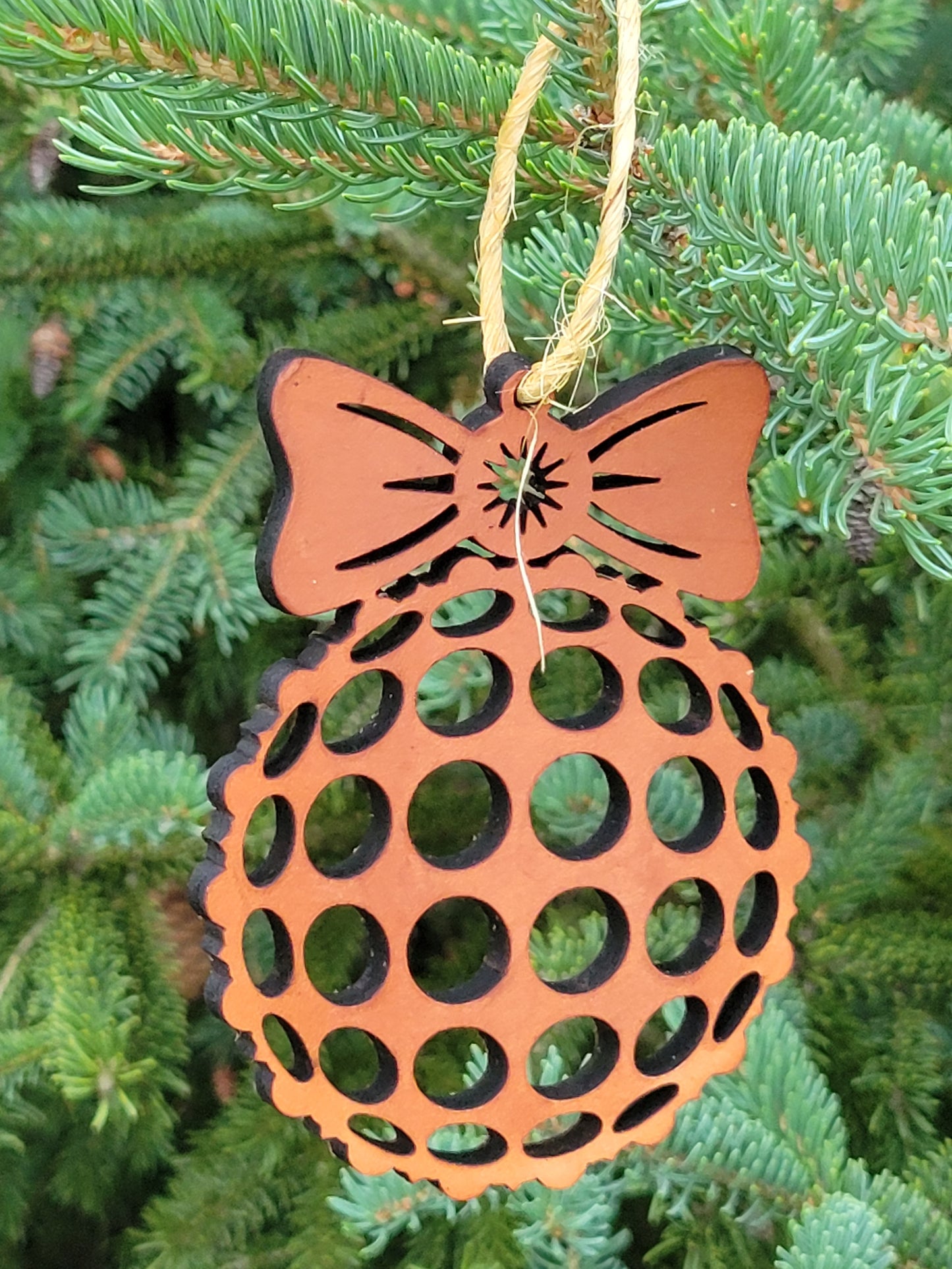 Moo-velous Bow-Topped Christmas Ornaments