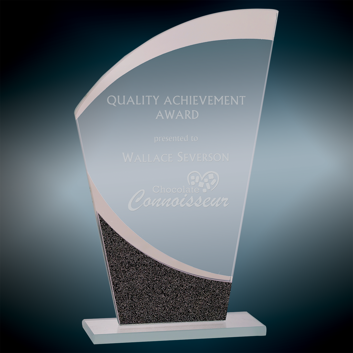 Custom Engraved Designer Glass Awards