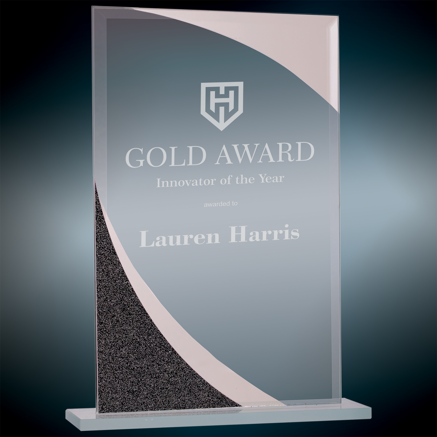 Custom Engraved Designer Glass Awards