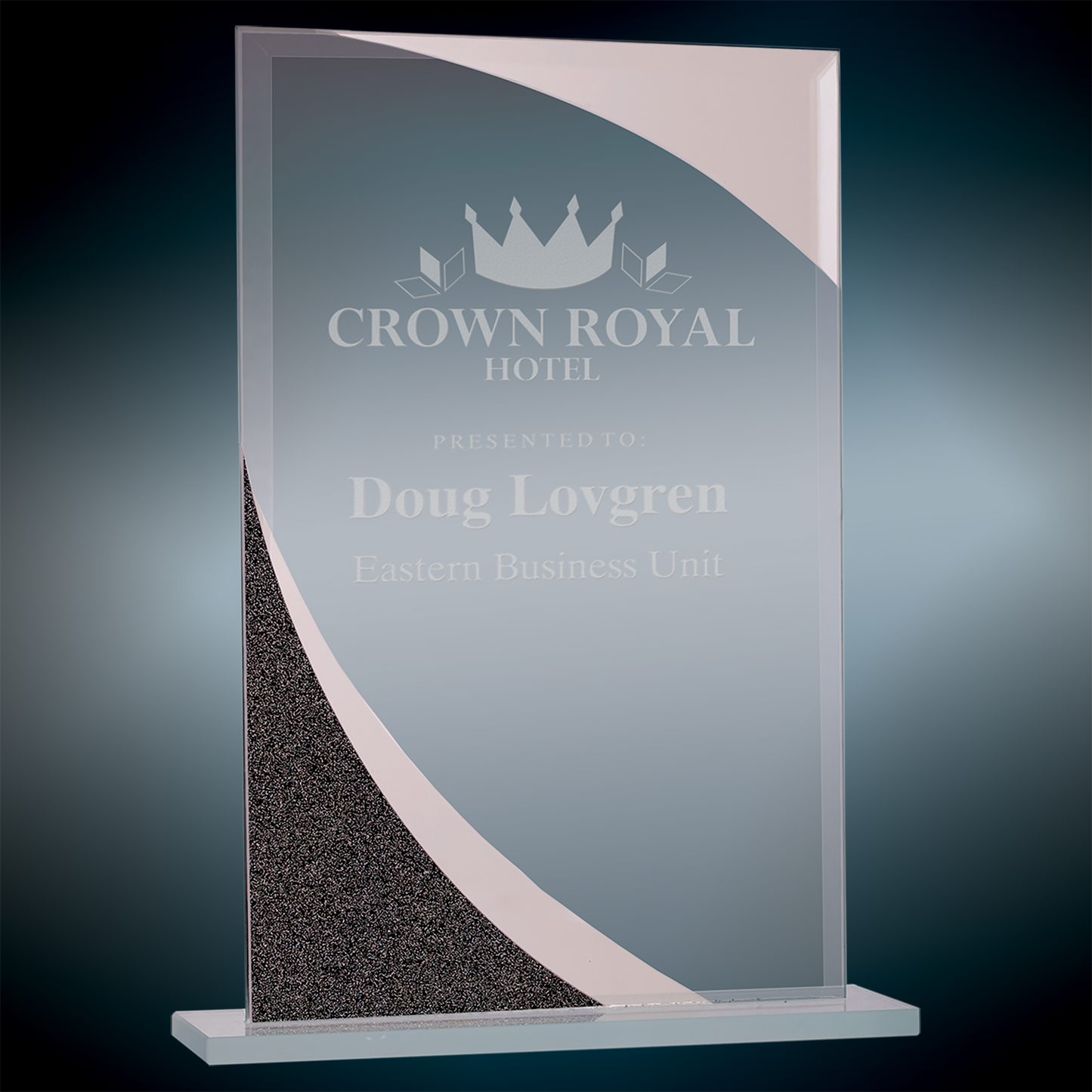 Custom Engraved Designer Glass Awards