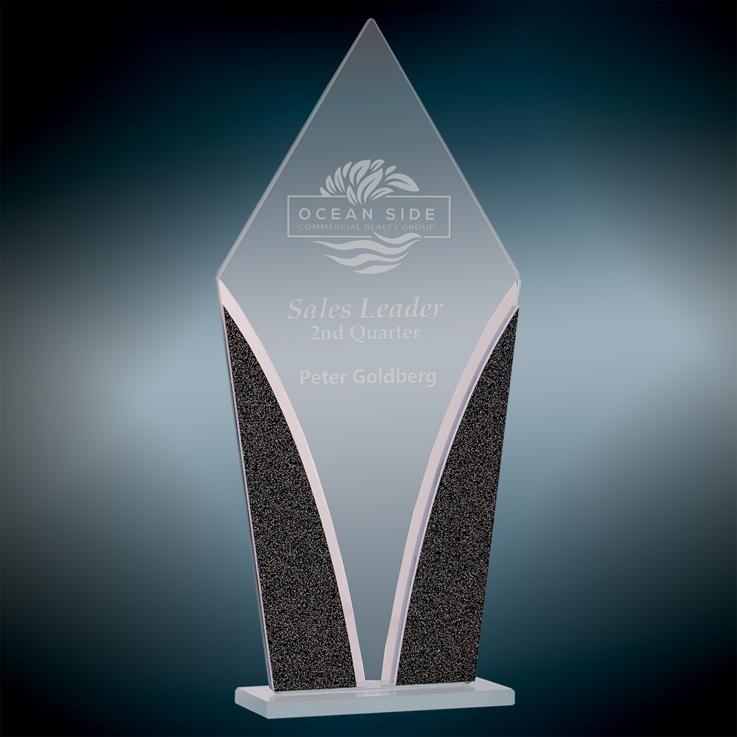 Custom Engraved Designer Glass Awards