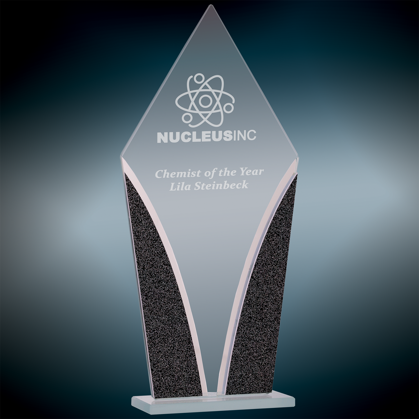 Custom Engraved Designer Glass Awards