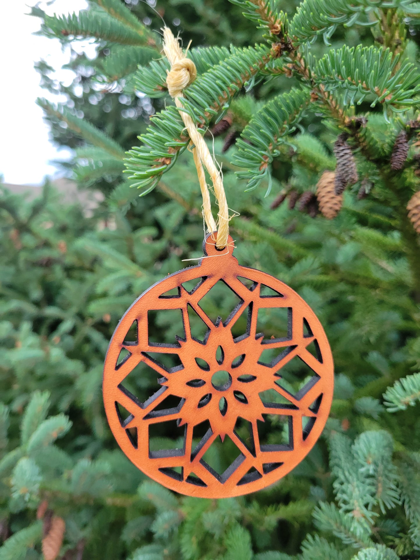 Moo-velous Geometric Christmas Ornaments