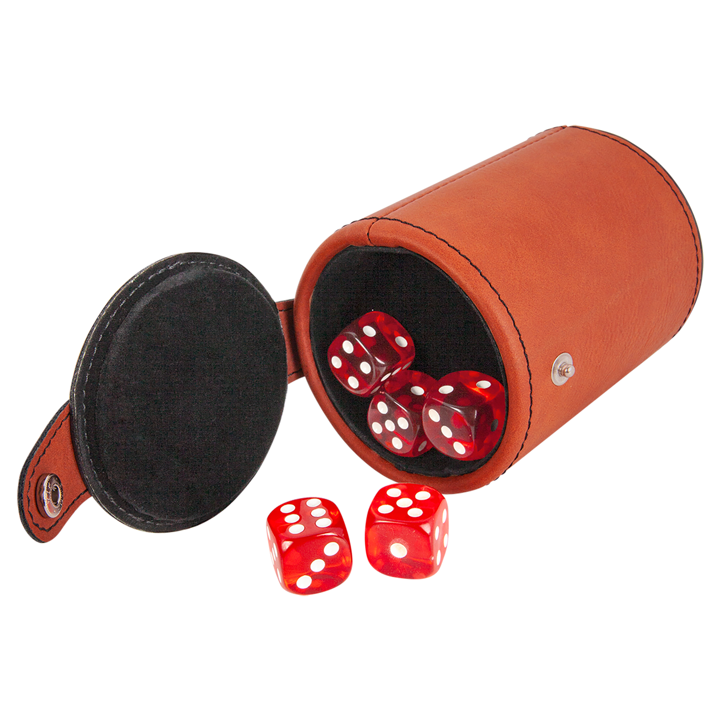 Custom Engraved Leatherette Dice Cup