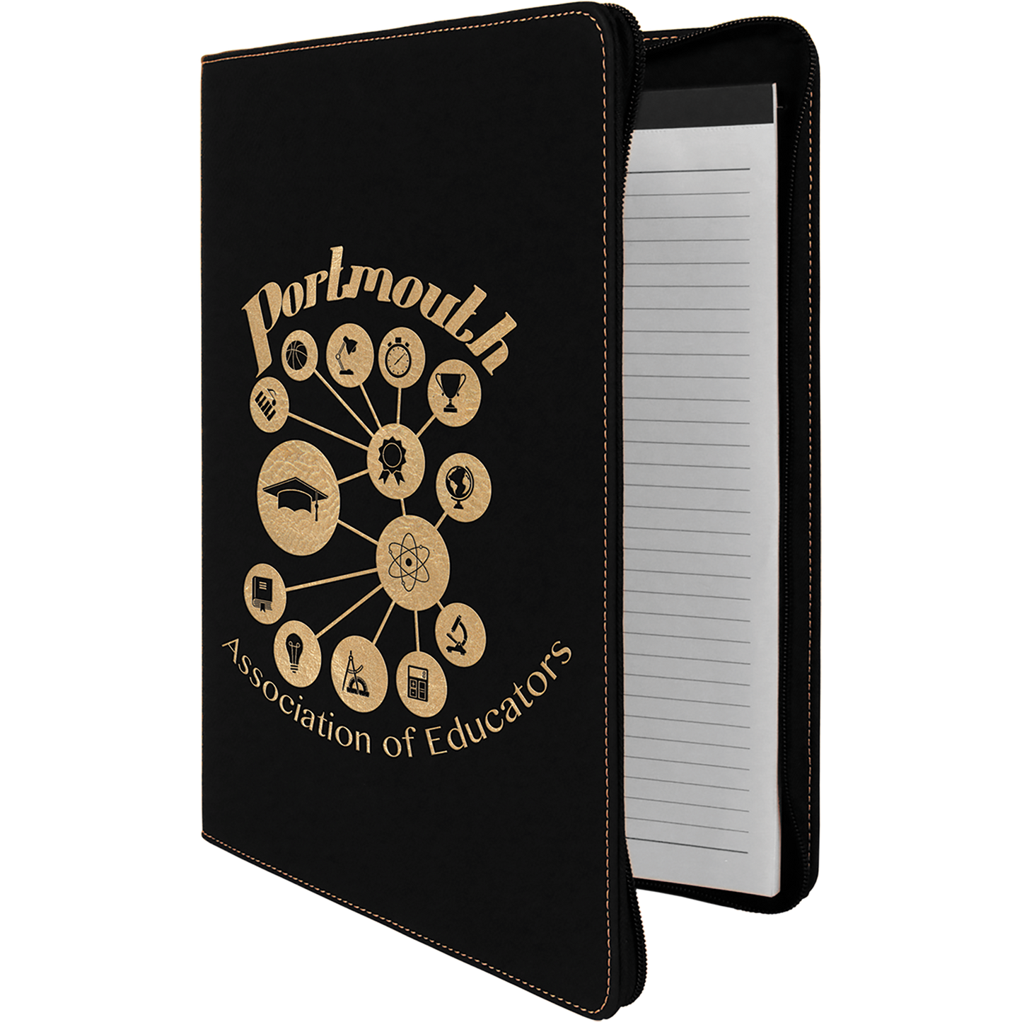 Custom Engraved Portfolio with Notebook 9.5" x 12"