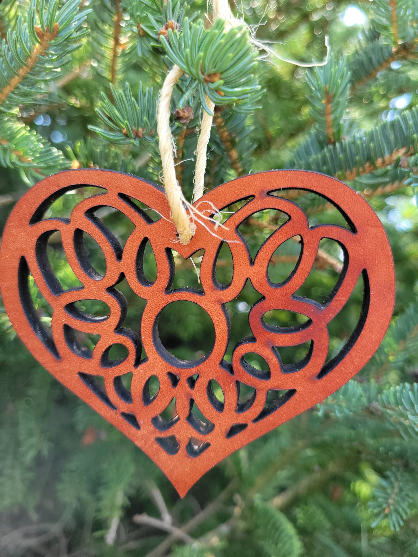 Moo-velous Heart Christmas Ornaments