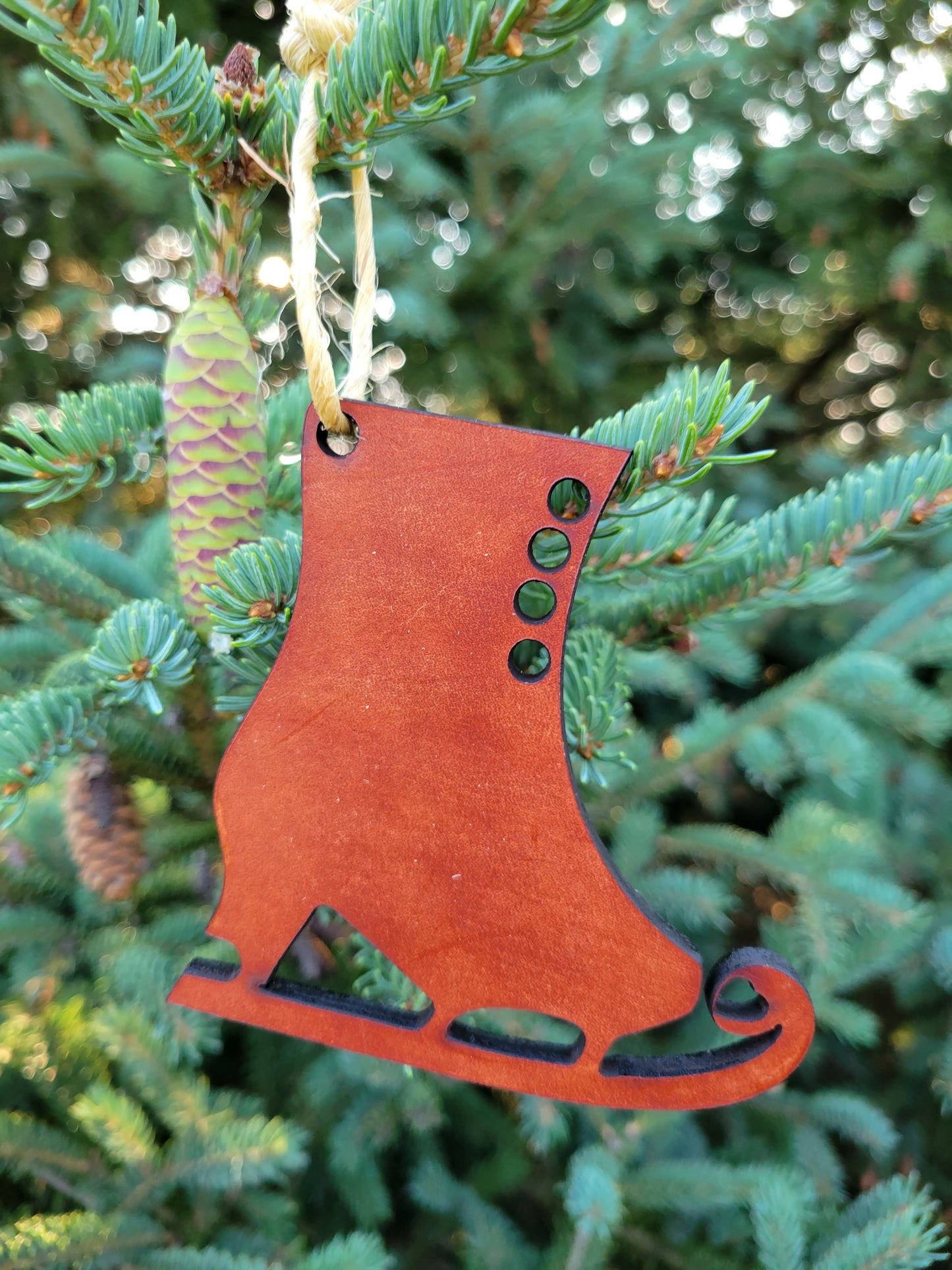 Moo-velous Ice-Skate Themed Christmas Ornaments