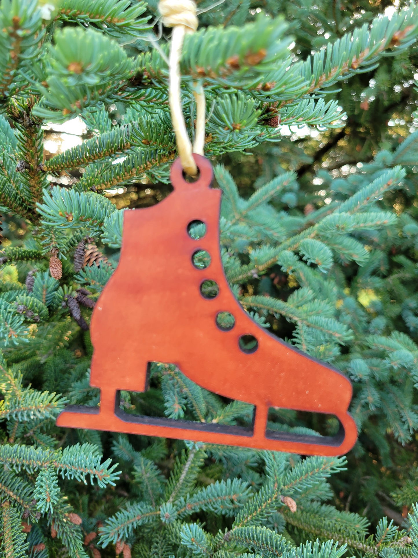 Moo-velous Ice-Skate Themed Christmas Ornaments