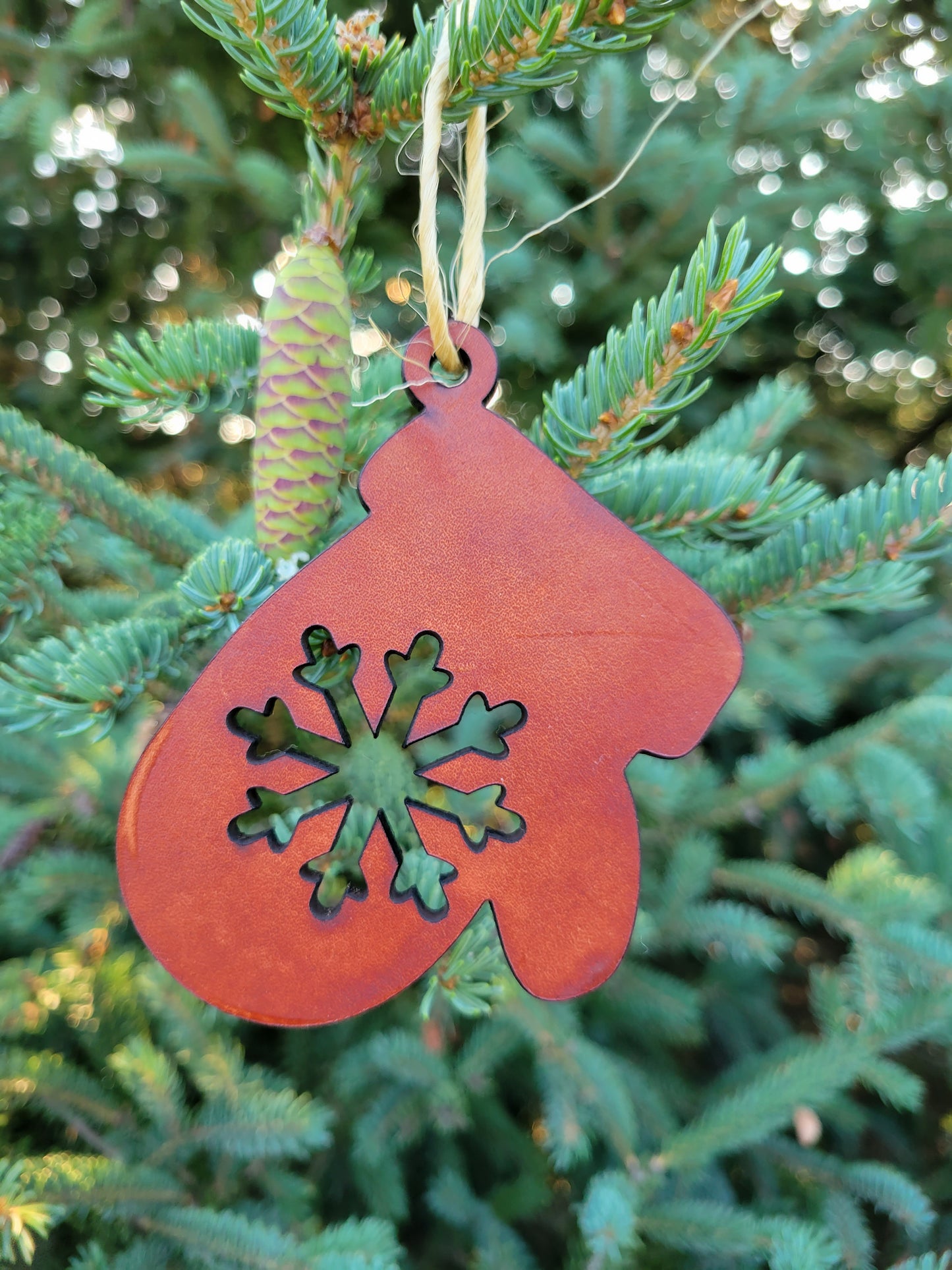 Moo-velous Mitten Themed Christmas Ornaments