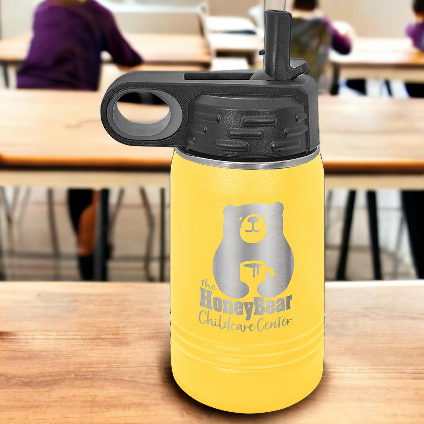 Custom Engraved 12oz Water Bottle Polar Camel Brand