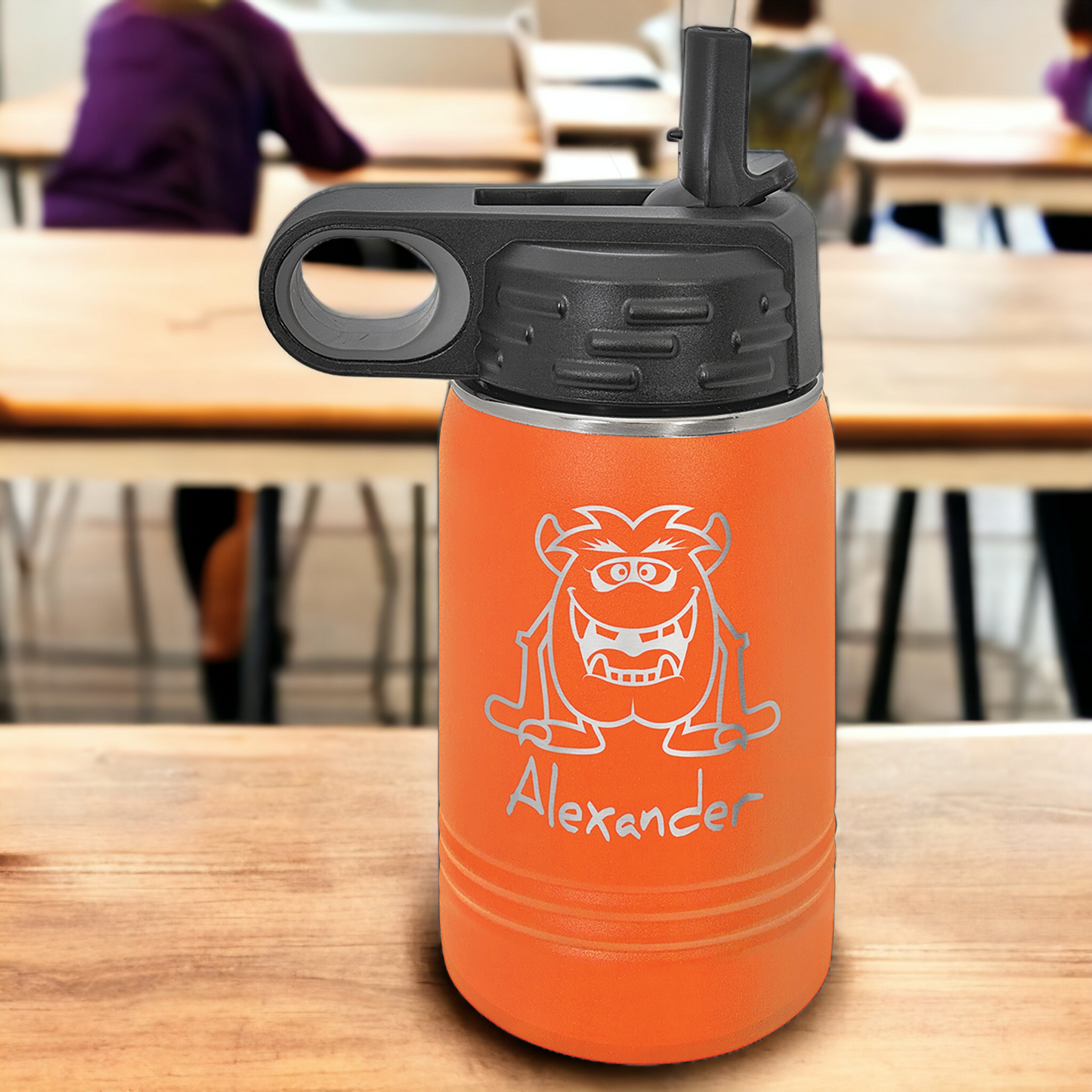 Custom Engraved 12oz Water Bottle Polar Camel Brand