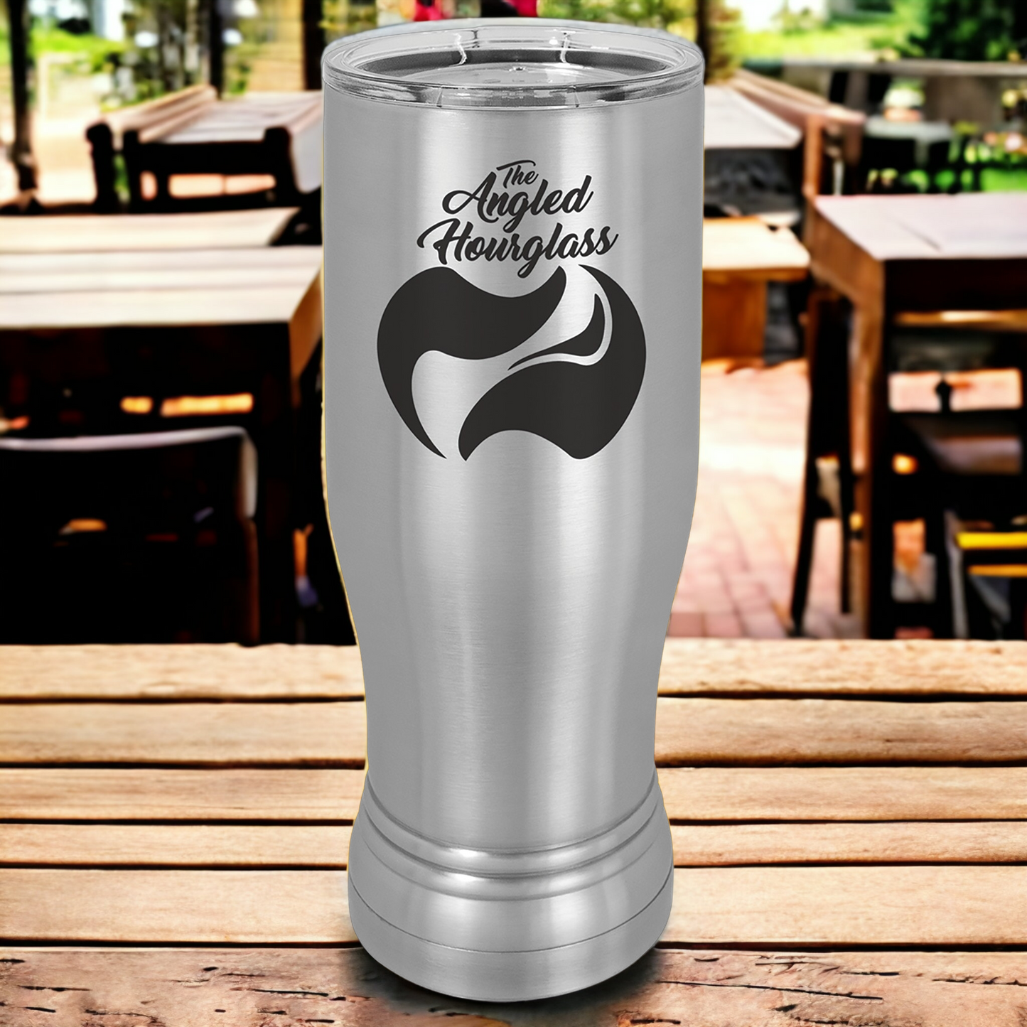 Custom Engraved 14 oz Pilsner Tumbler, "Polar Camel" Brand