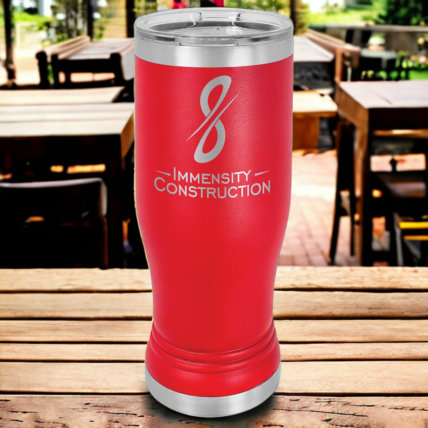 Custom Engraved 14 oz Pilsner Tumbler, "Polar Camel" Brand