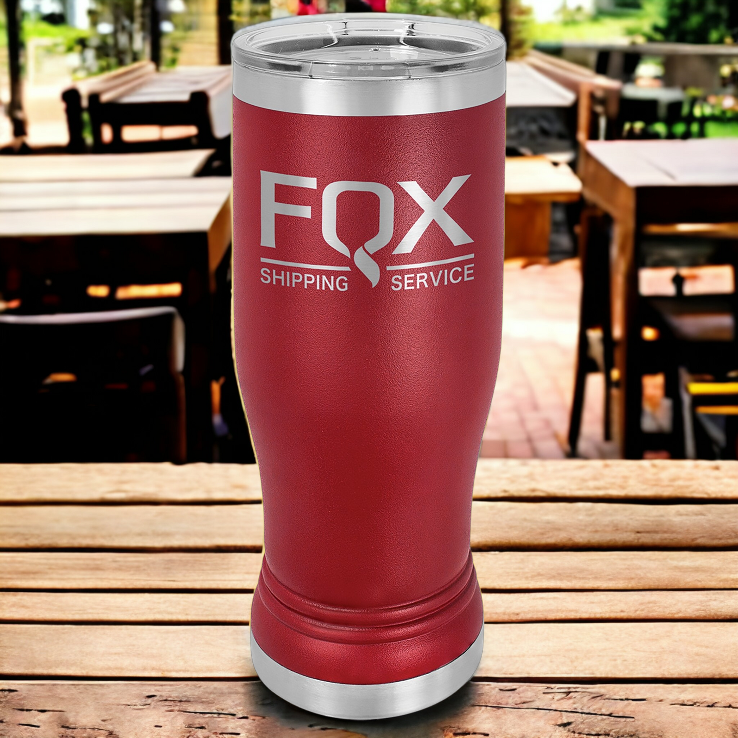 Custom Engraved 14 oz Pilsner Tumbler, "Polar Camel" Brand