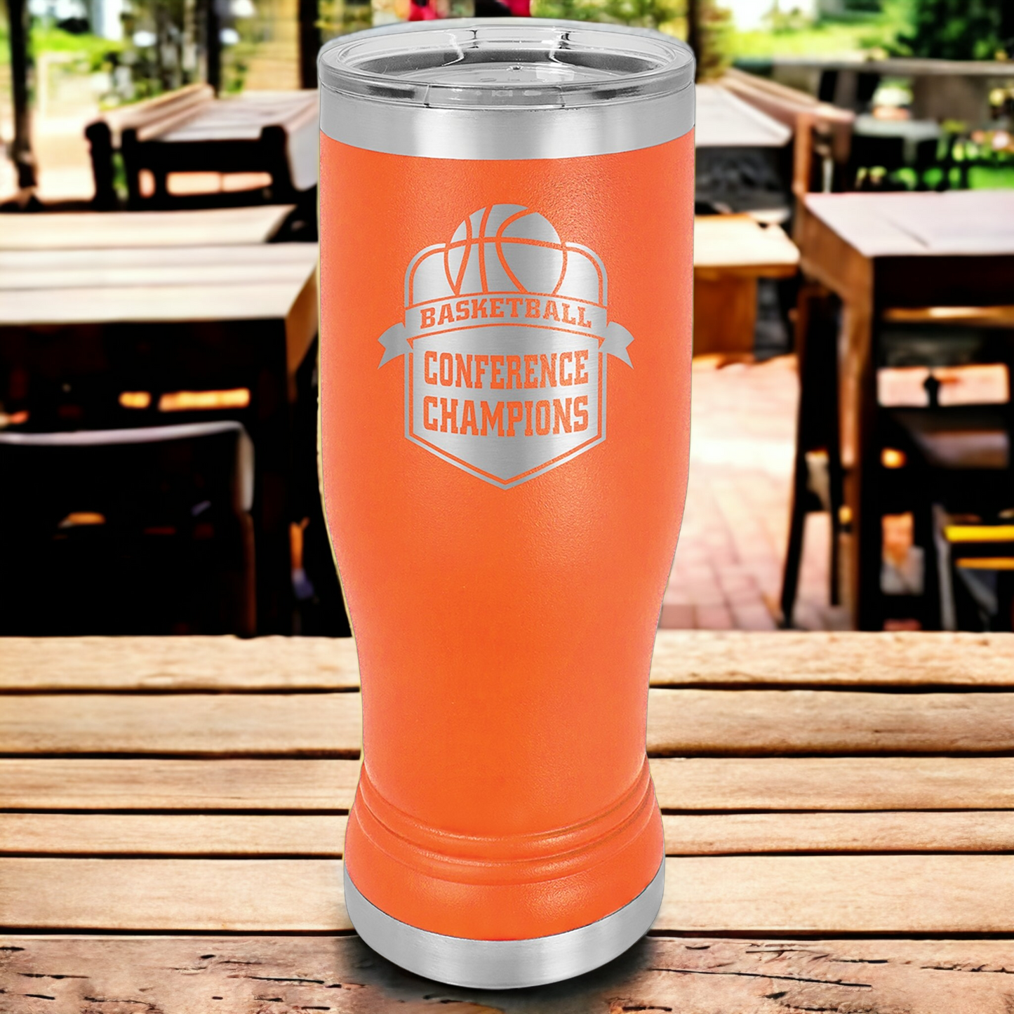 Custom Engraved 14 oz Pilsner Tumbler, "Polar Camel" Brand