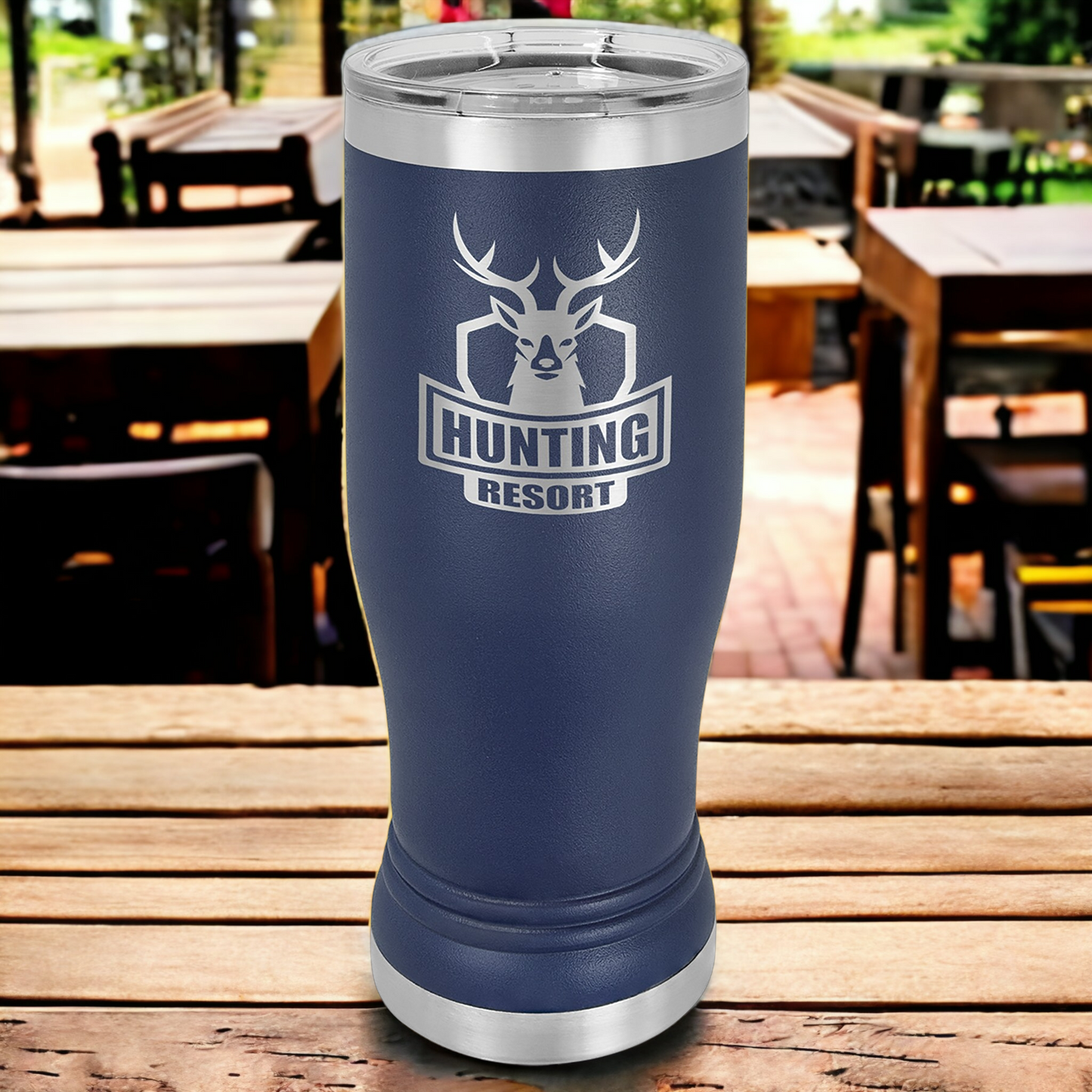 Custom Engraved 14 oz Pilsner Tumbler, "Polar Camel" Brand