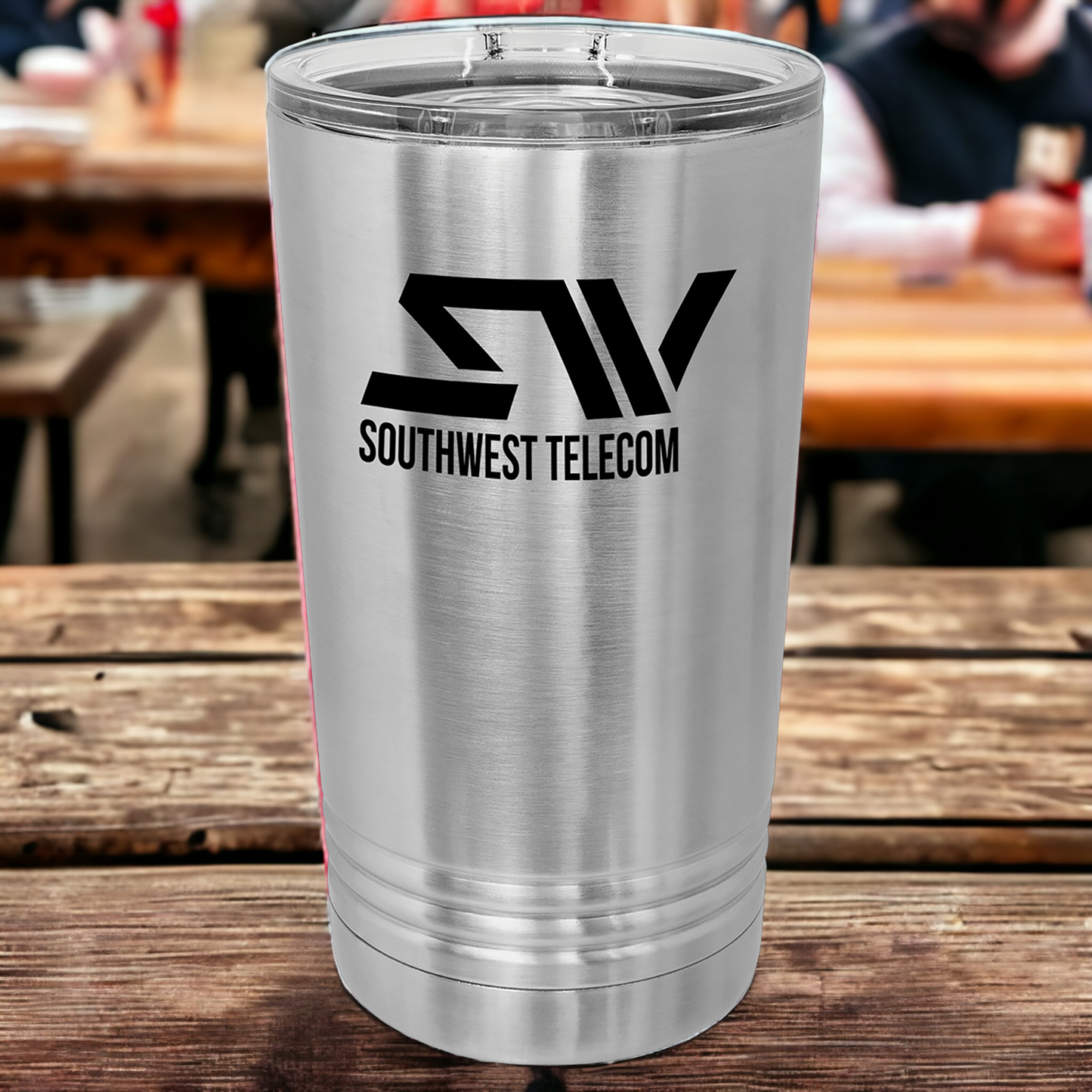 Custom Engraved 16oz Pint Tumbler, "Polar Camel" Brand