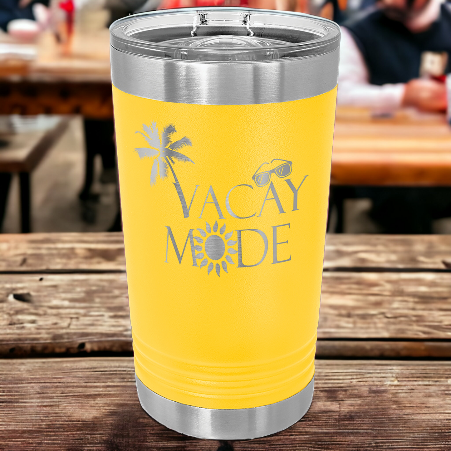 Custom Engraved 16oz Pint Tumbler, "Polar Camel" Brand