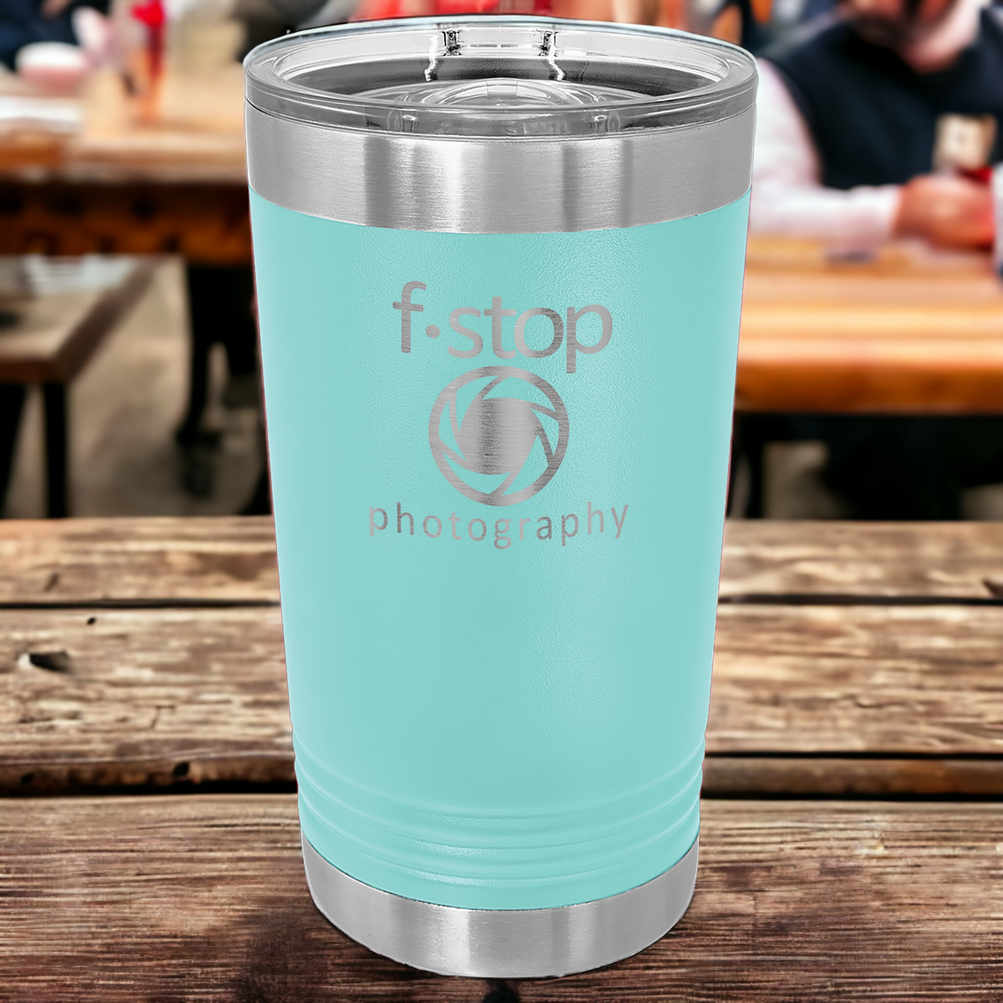 Custom Engraved 16oz Pint Tumbler, "Polar Camel" Brand