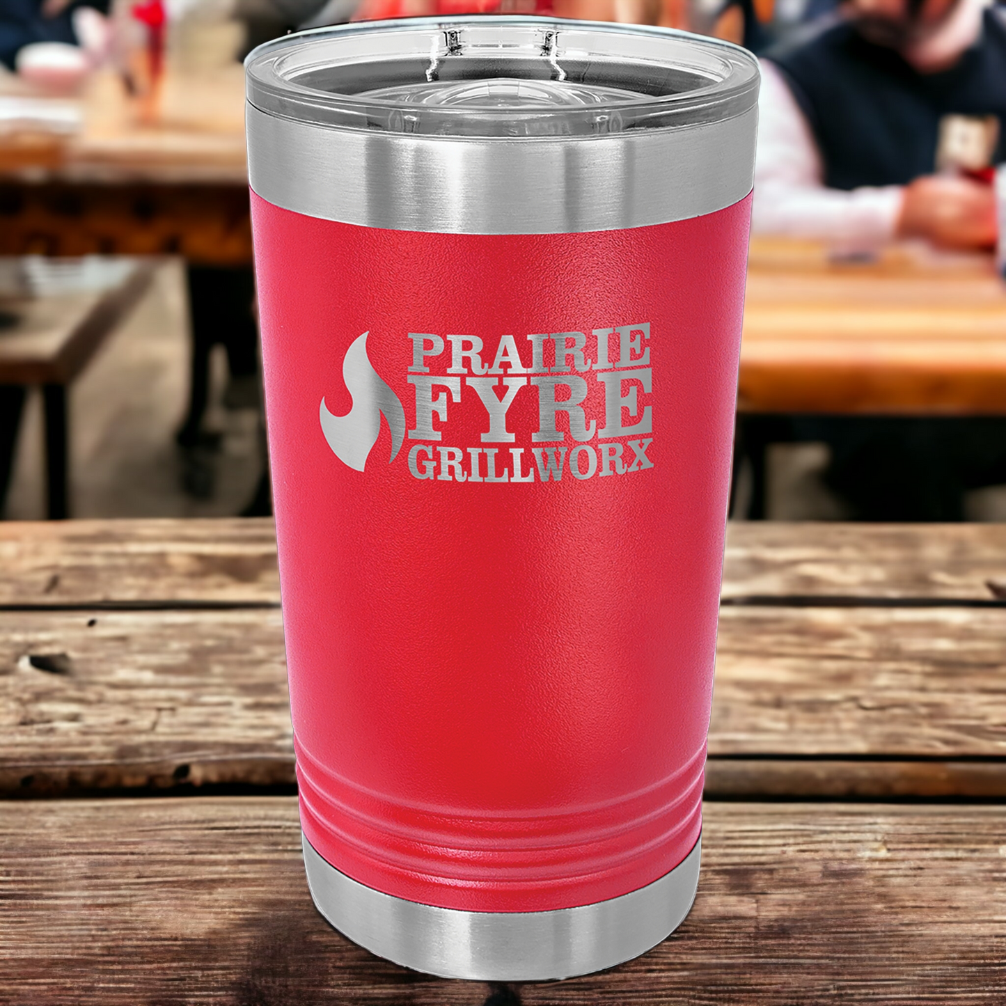 Custom Engraved 16oz Pint Tumbler, "Polar Camel" Brand