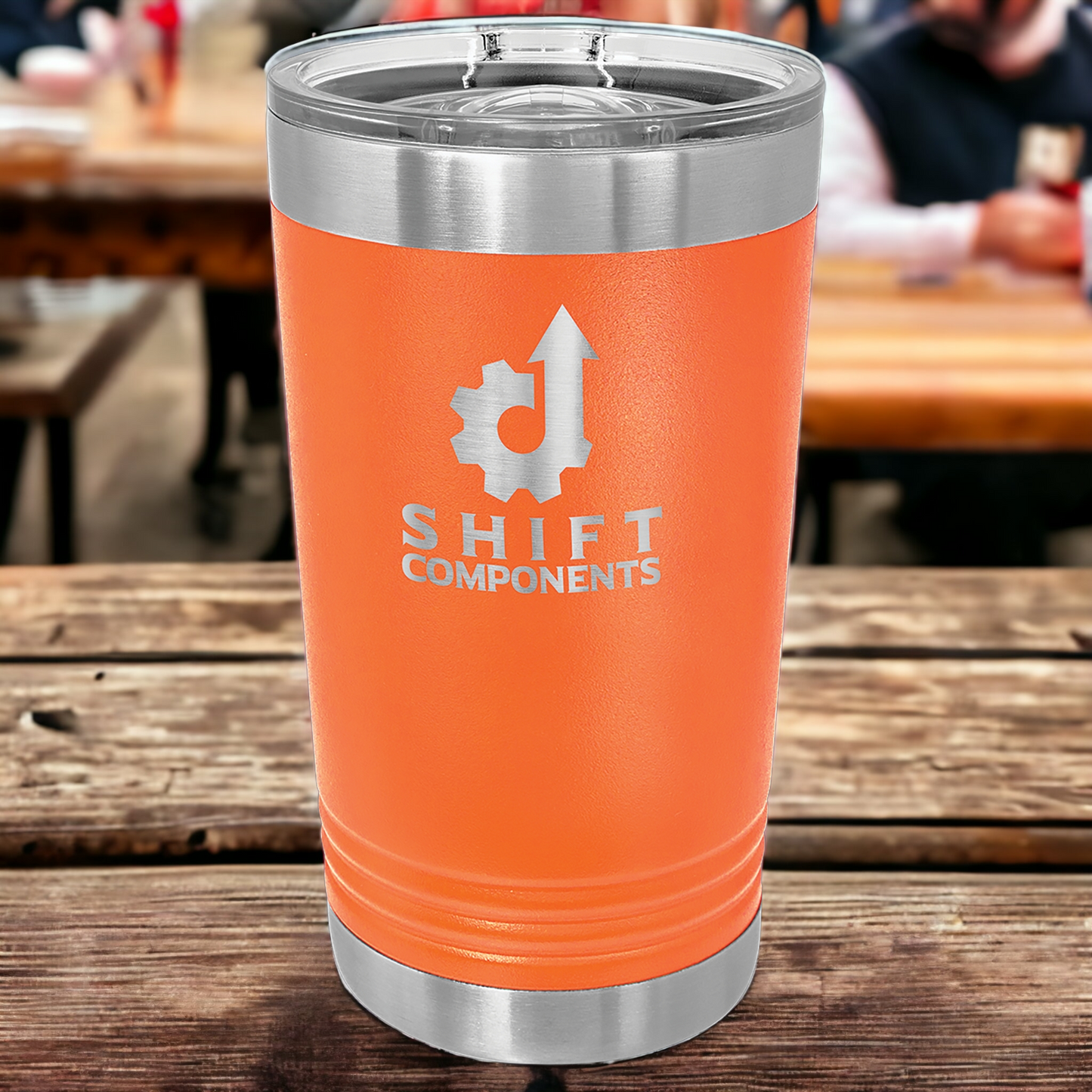 Custom Engraved 16oz Pint Tumbler, "Polar Camel" Brand