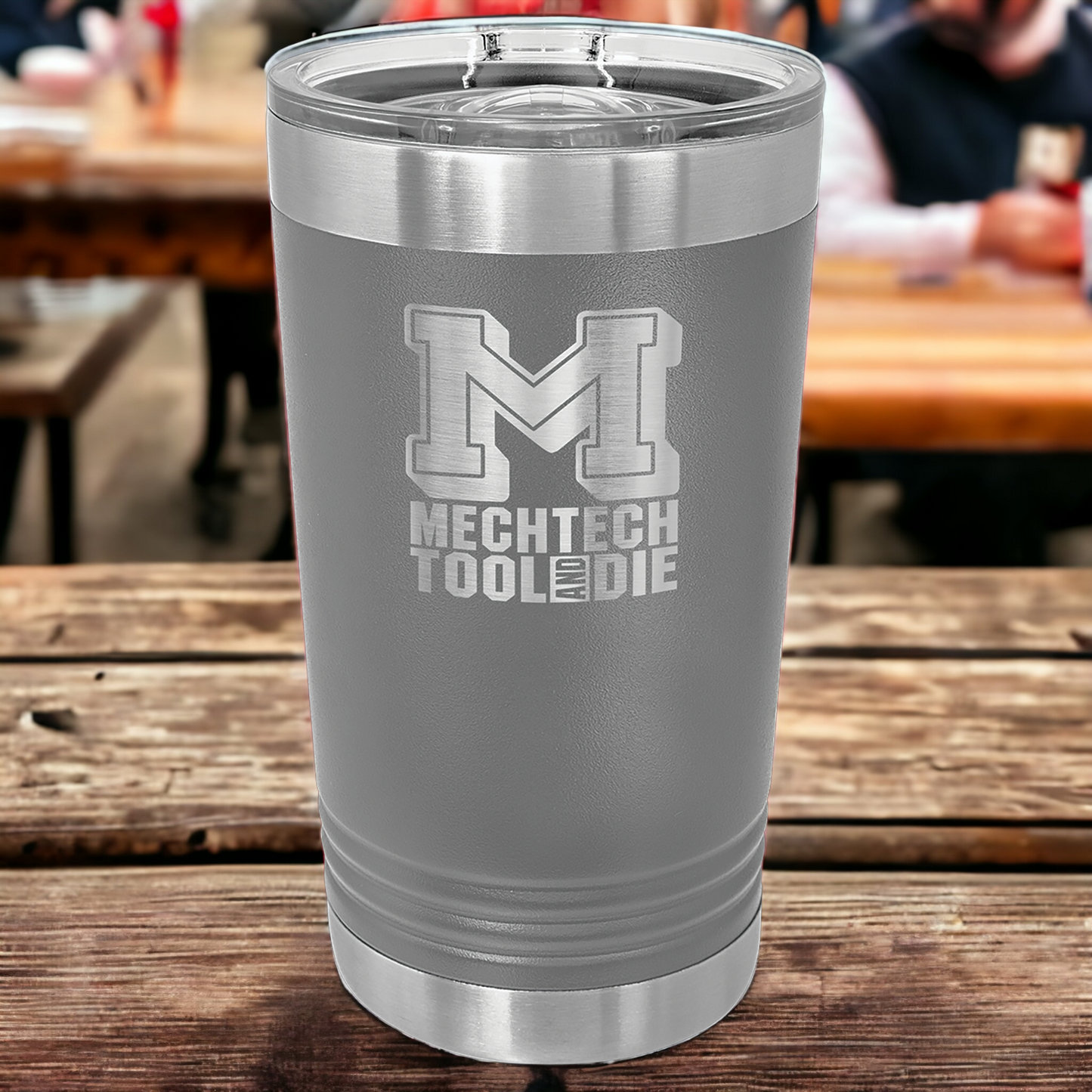 Custom Engraved 16oz Pint Tumbler, "Polar Camel" Brand