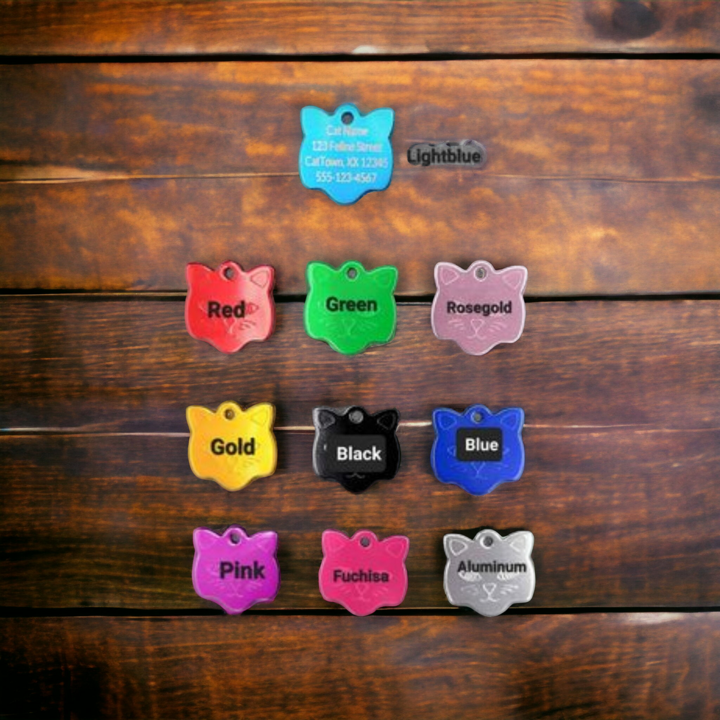 Custom Engraved Cat ID Tag