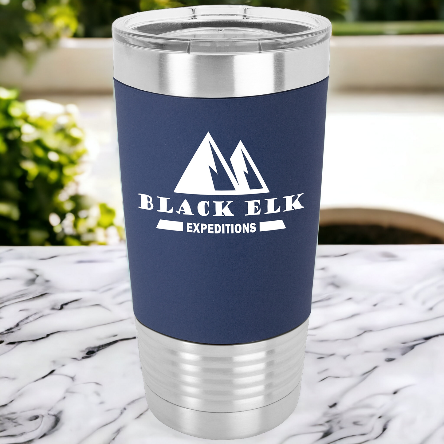 Custom Engraved 20oz Silicone Grip Tumbler, "Polar Camel Brand"