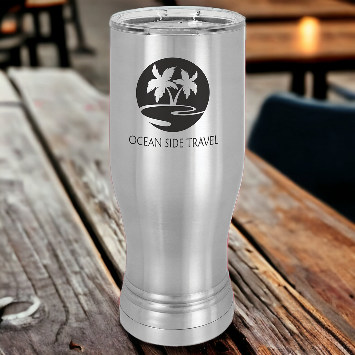 Custom Engraved 20oz Pilsner Tumbler, "Polar Camel" Brand