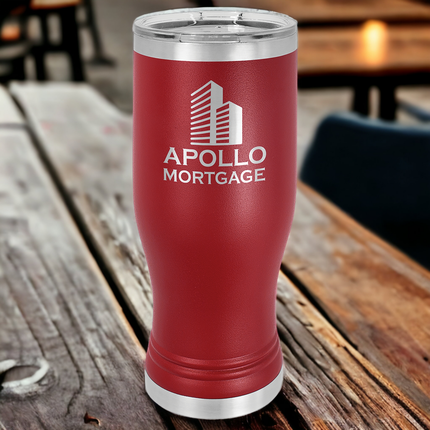 Custom Engraved 20oz Pilsner Tumbler, "Polar Camel" Brand