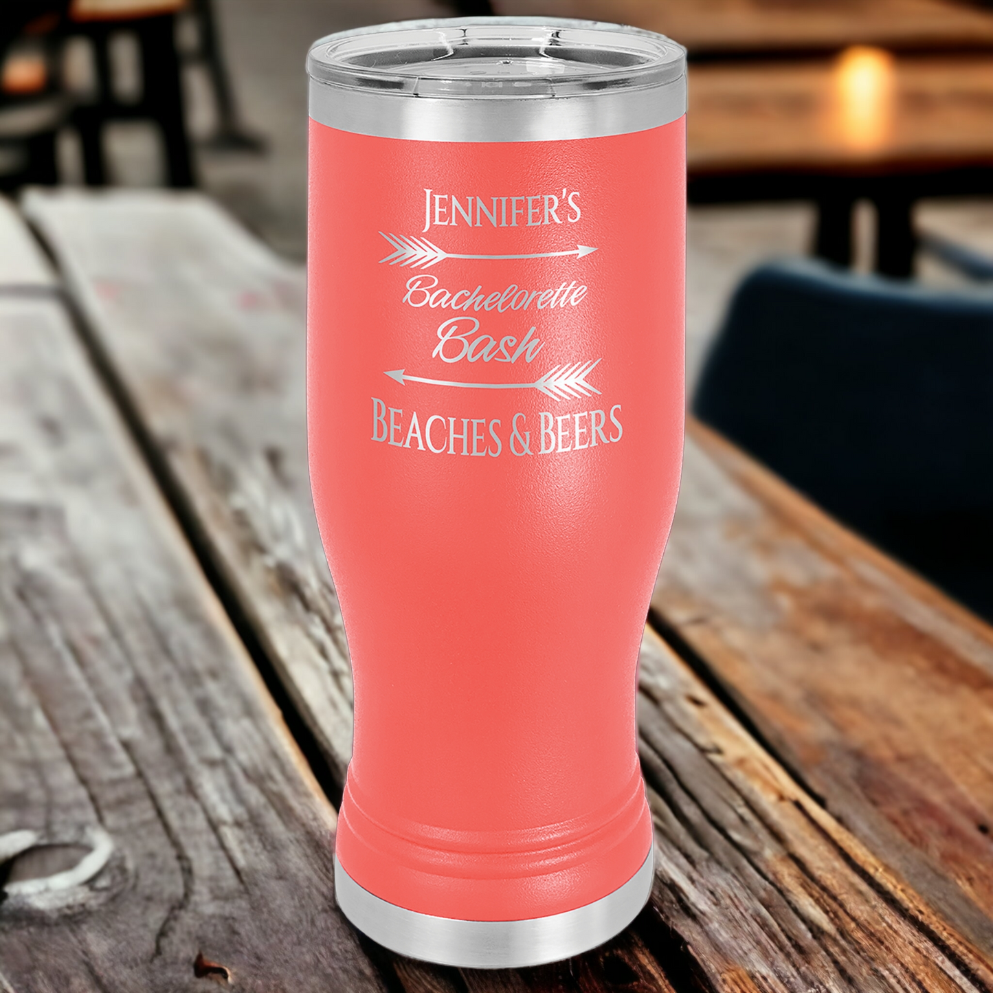 Custom Engraved 20oz Pilsner Tumbler, "Polar Camel" Brand