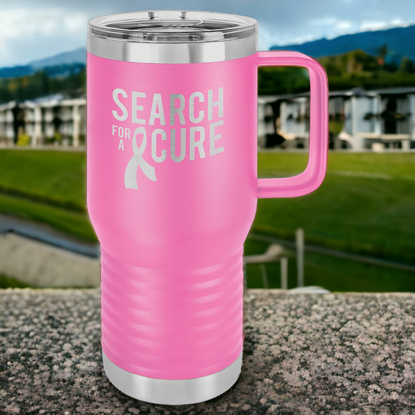 Custom Engraved 20oz Travel Mug with Slider Lid, "Polar Camel" Brand